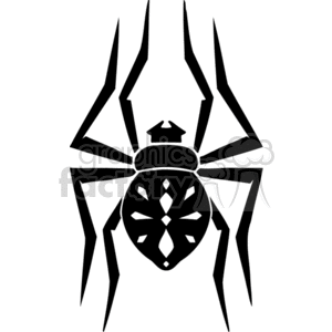 Royaltyfree clipart picture of a Spider design This image you download is