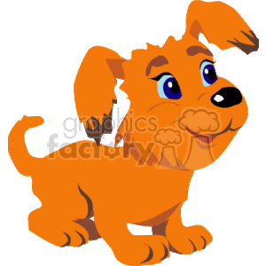 Cartoon Orange Dog
