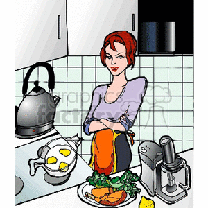 Kitchen Signs on Royalty Free Royalty Free Women Kitchen Clip Art Images  Illustrations