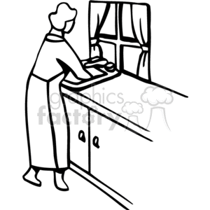 Kitchen on Women Washing Dishes Kitchen Sink Lady People Sinks Ppa0170 Gif Clip