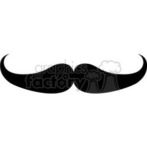 cartoon black mustache