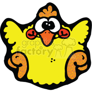 cartoon baby chicken