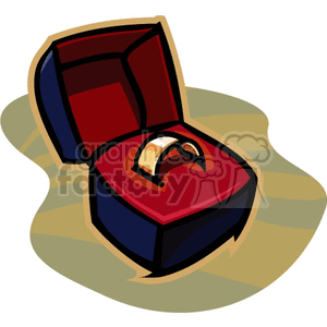 Clip art of Wedding Rings picture 146164 RoyaltyFree Vector Clipart by 