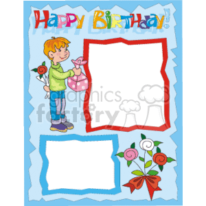 Sports Birthday Cakes on Royalty Free Happy Birthday Border Clip Art Image  Picture Art