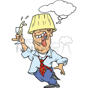Funny Food Pictures on Royalty Free Cartoon Drunk Guy Clip Art Image  Picture Art   155659