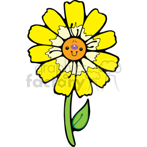 clip art flower. Royalty-free clipart picture