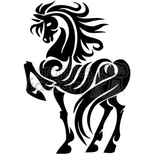  Tattoo Designs on Royalty Free Tribal Horse Art Design Clip Art Image  Picture Art