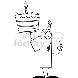 Birthday Cake Clip  Free on One Clip Art  Pictures  Vector Clipart  Royalty Free Images   1