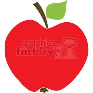 Aplle on Rf Clipart Illustration Red Apple Clip Art Image  Picture Art   385120