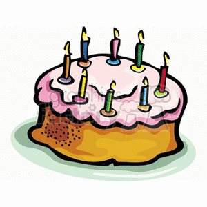 Birthday Cake Clip  Free on Birthday Clip Art  Pictures  Vector Clipart  Royalty Free Images   19