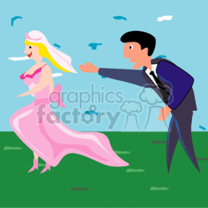   on Bride Groom Wedding Fun Run001 Gif Clip Art Holidays Weddings