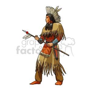 Native american Clip Art Image - Royalty-Free Vector ...