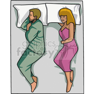 couple sleeping in bed . Download file to remove the watermark ...
