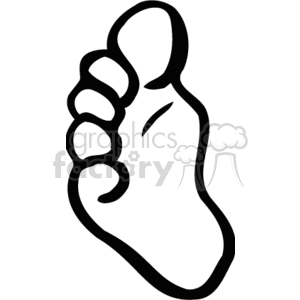 Royalty-Free cartoon foot Clip Art Image, Picture Art # 154241