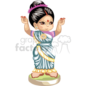  Dancing on Free Indian Little Girl Dancing Clip Art Image  Picture Art   376172