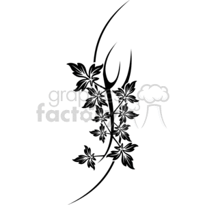 flower leaf tattoo