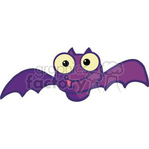 Halloween Funny Pictures on Royalty Free Cartoon Character Halloween Happy Bat Clip Art Image
