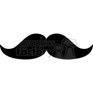 cartoon black mustache