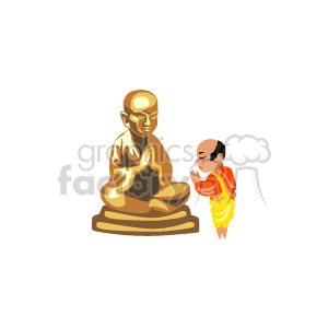 Cartoon Buddha Statue