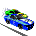 Animated racing cars. 370339 animation illustrations by Graphics 