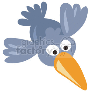 Tropical Birds Flying on Flying Parrot Clipart