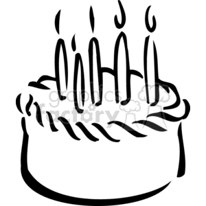 Guitar Birthday Cake on Birthday Cake Outline
