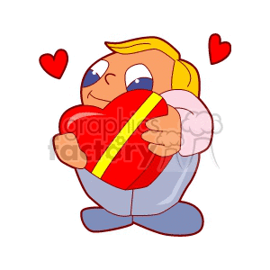 Candy Loving Pictures on Valentines Day Holidays Love Hearts Heart Candy Sweets Box Boy Boys