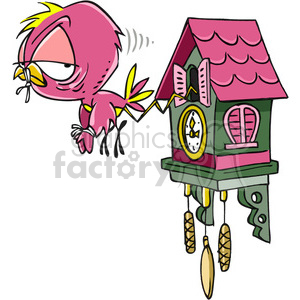 Royalty-Free cartoon cuckoo bird and clock 387964 vector clip art image ...